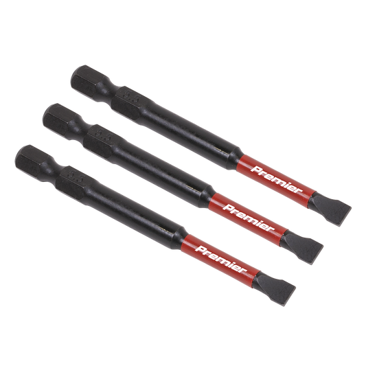 3pc 75mm Slotted 5.5mm Impact Power Tool Bit Set