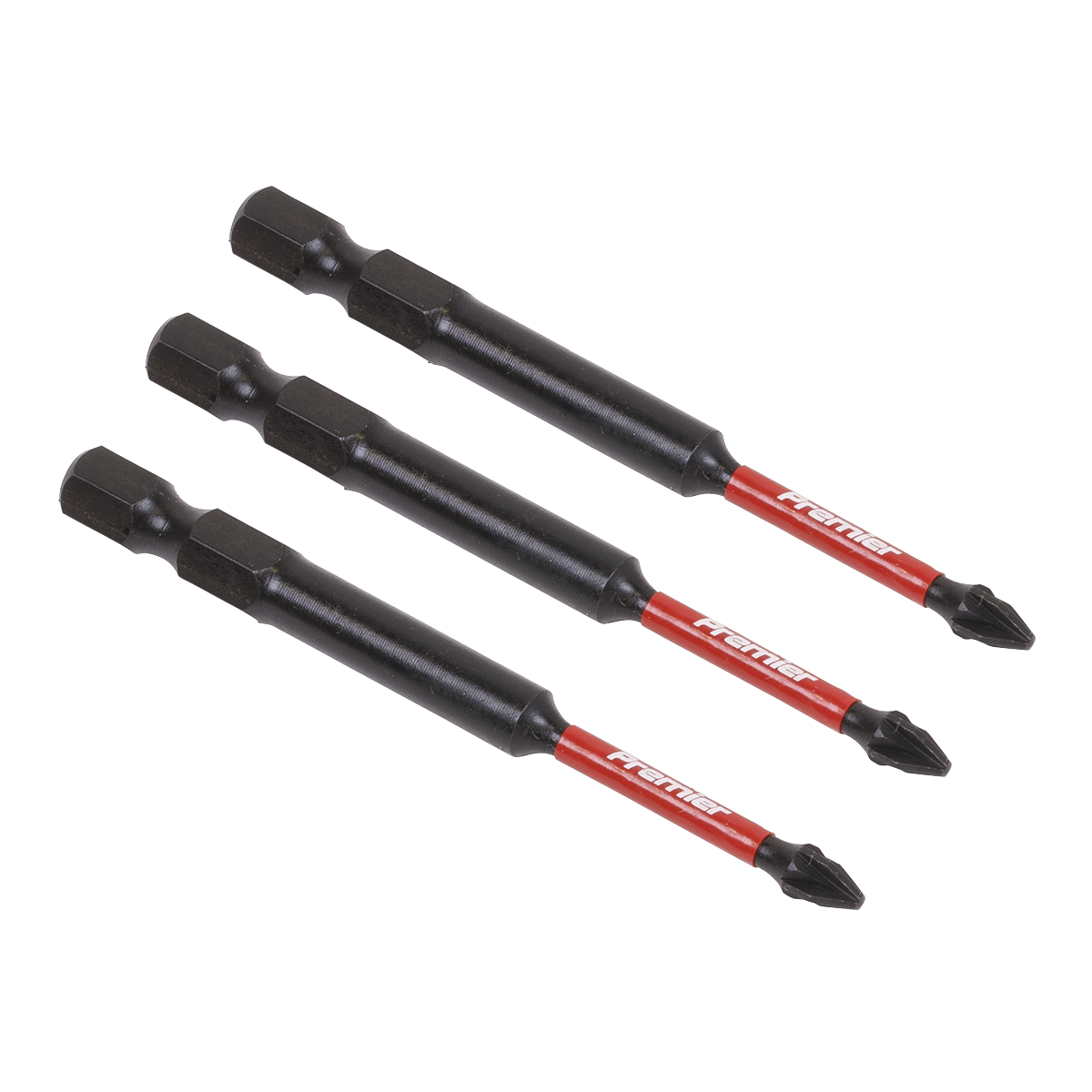 3pc 75mm Pozi #1 Impact Power Tool Bit Set