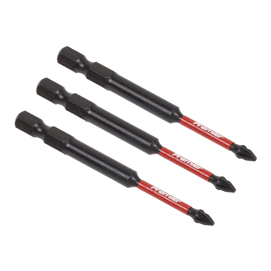 3pc 75mm Pozi #1 Impact Power Tool Bit Set