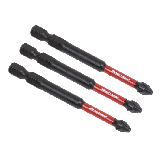 3pc 75mm Pozi #2 Impact Power Tool Bit Set