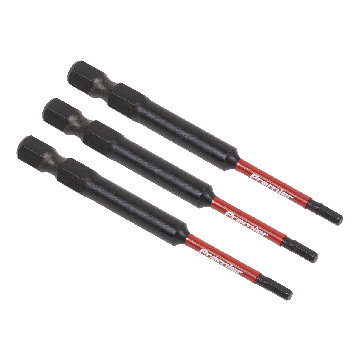 3pc 75mm Hex 2.5mm Impact Power Tool Bit Set