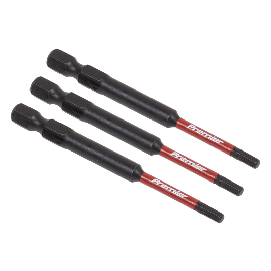 3pc 75mm Hex 3mm Impact Power Tool Bit Set