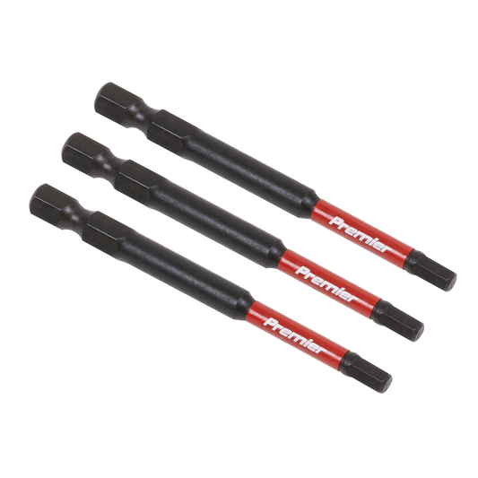 3pc 75mm Hex 4mm Impact Power Tool Bit Set
