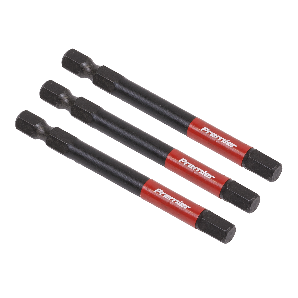 3pc 75mm Hex 6mm Impact Power Tool Bit Set