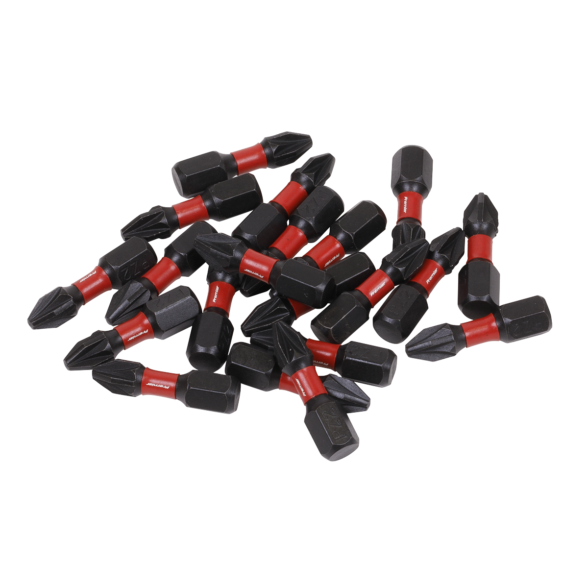 20pc 25mm Pozi #2 Impact Power Tool Bits