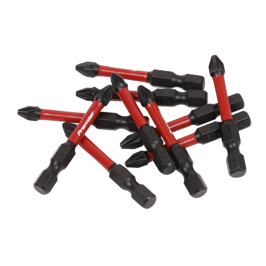 50mm Pozi #2 Impact Power Tool Bits - 10pc