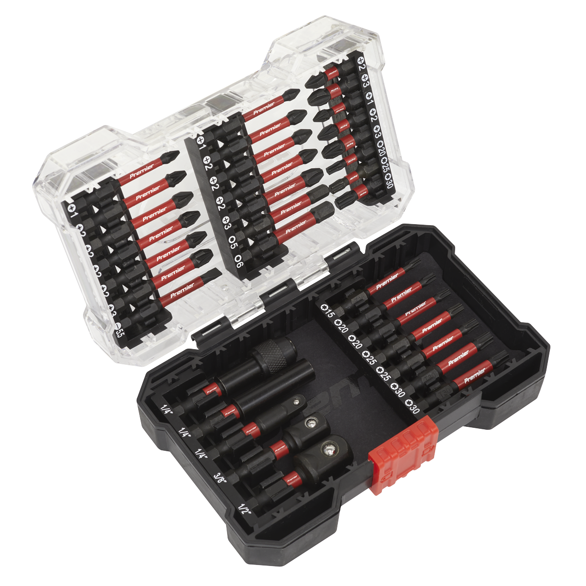 34pc Impact Grade Power Tool Bit Set