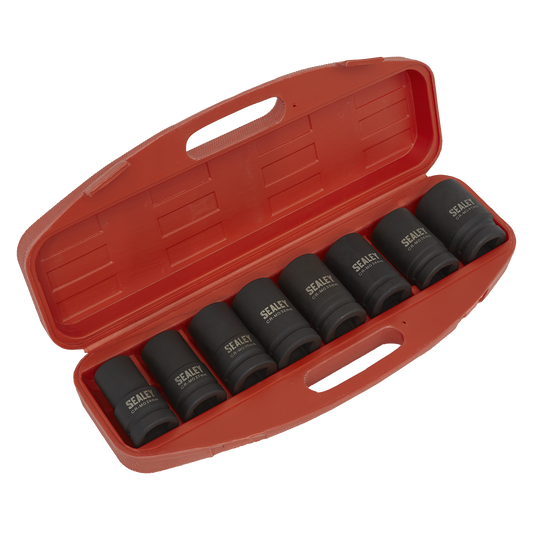 8pc 1"Sq Drive Deep Impact Socket Set