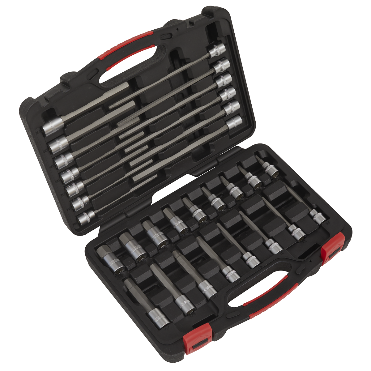 30pc 3/8"Sq Drive Hex Socket Bit Set - Platinum Series