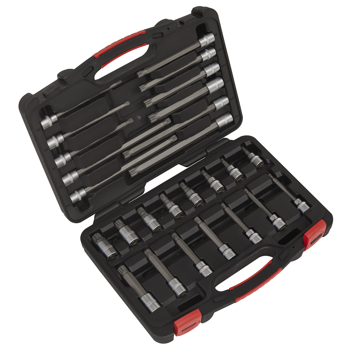 26pc 3/8"Sq Drive Spline Socket Bit Set - Platinum Series