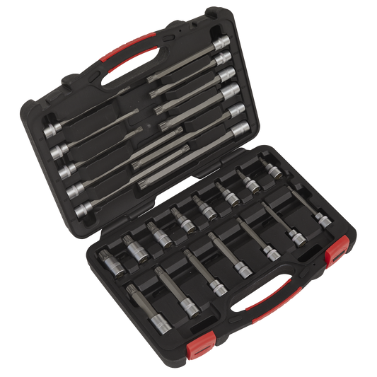 26pc 3/8"Sq Drive Spline Socket Bit Set - Platinum Series