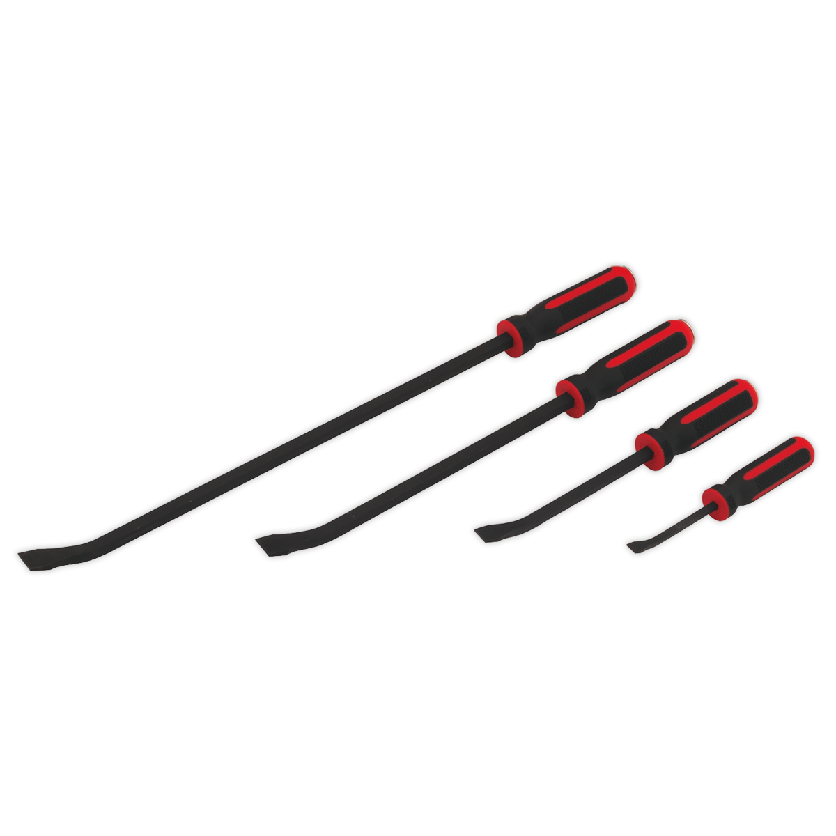 4pc Heavy-Duty Pry Bar Set with Hammer Cap