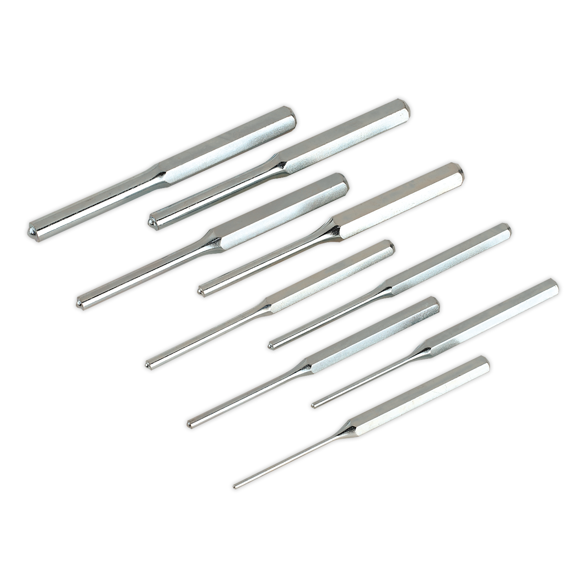 9pc Parallel Roll Pin Punch Set - Metric