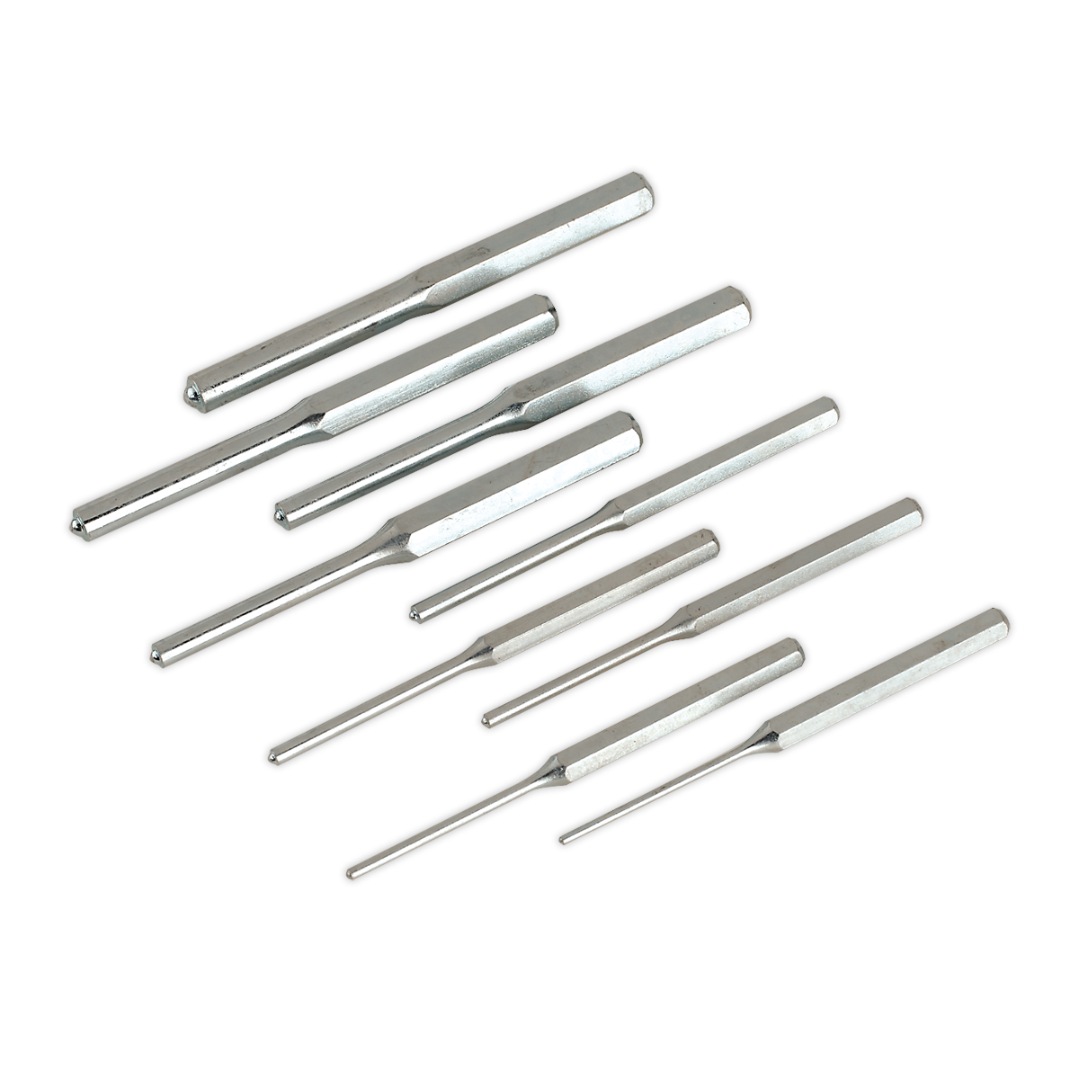 9pc Parallel Roll Pin Punch Set - Imperial