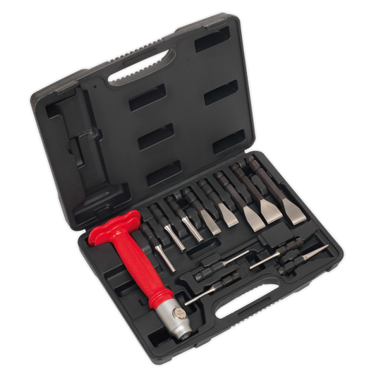 13pc Interchangeable Punch & Chisel Set