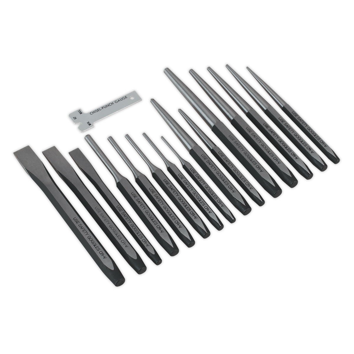 16pc Punch & Chisel Set