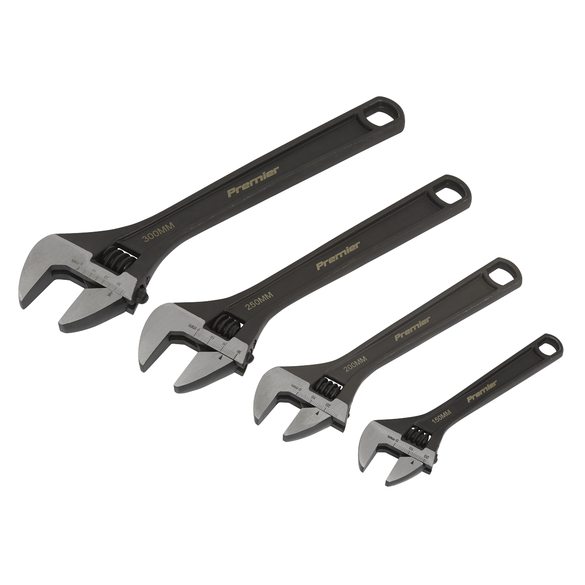 4pc Adjustable Wrench Set