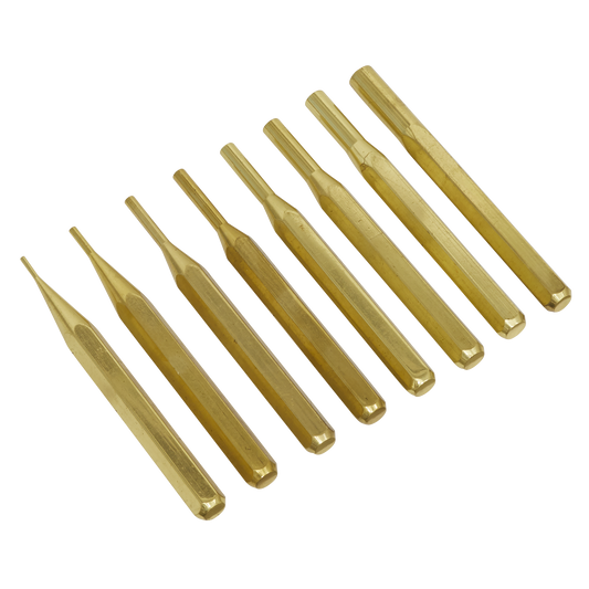 8pc Brass Pin Punch Set