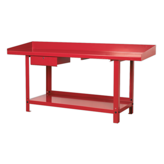 2m Steel Workbench with 1 Drawer