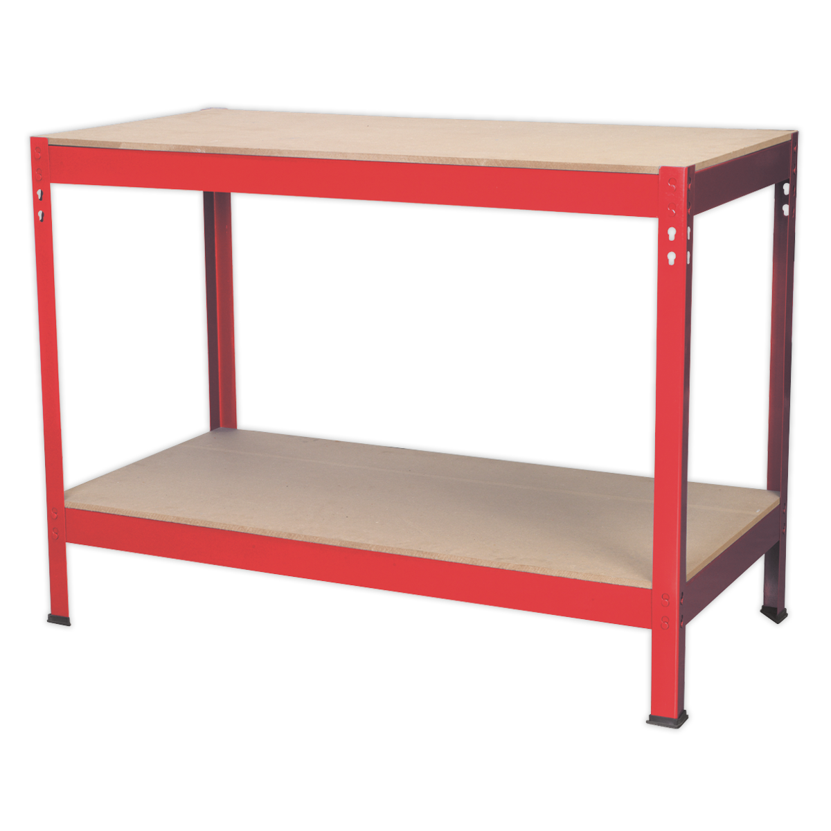 1.2m Steel Workbench with Wooden Top