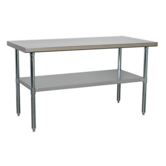 1.5m Stainless Steel Workbench