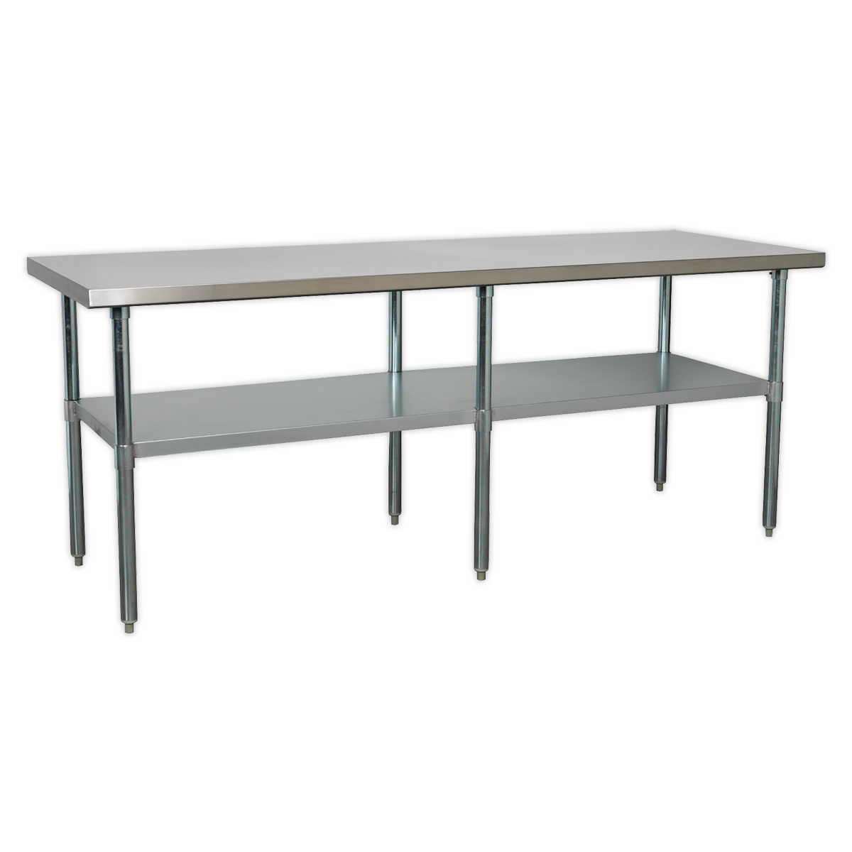 2.1m Stainless Steel Workbench