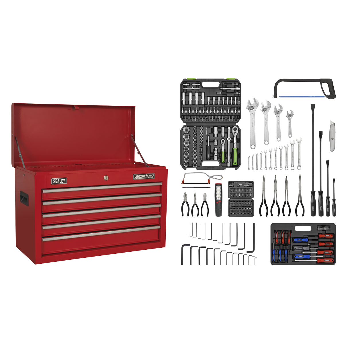5 Drawer Topchest with Ball-Bearing Slides & 272pc Tool Kit