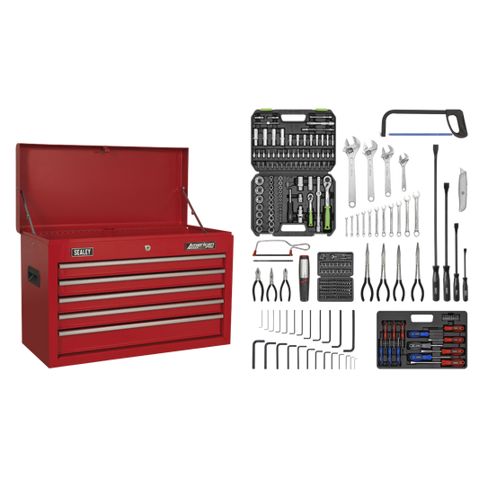 5 Drawer Topchest with Ball-Bearing Slides & 272pc Tool Kit