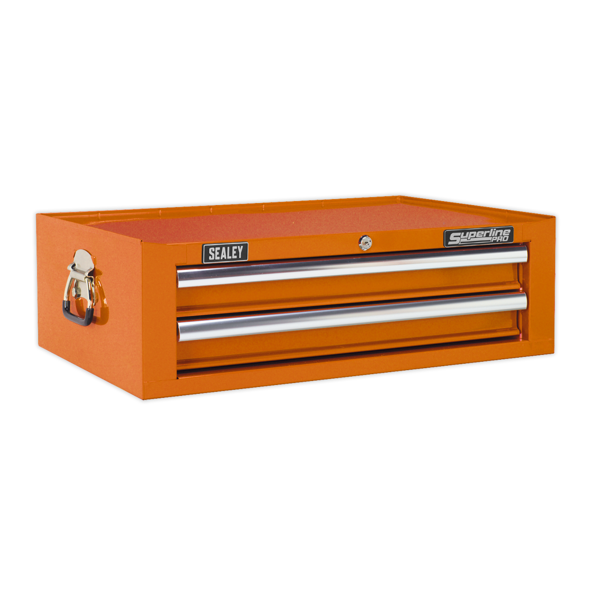 2 Drawer Mid-Box with Ball-Bearing Slides - Orange