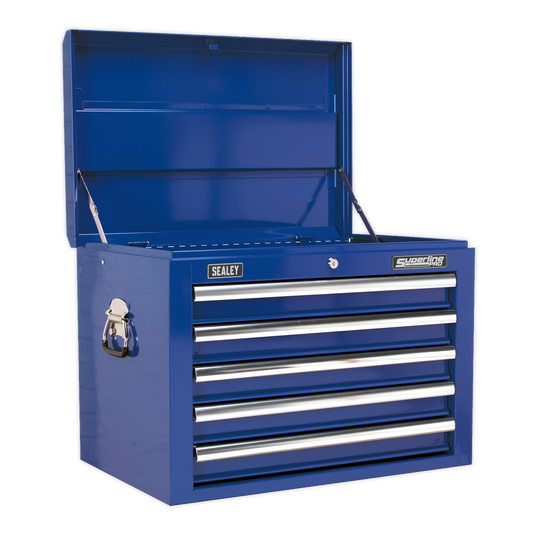 5 Drawer Topchest with Ball-Bearing Slides - Blue