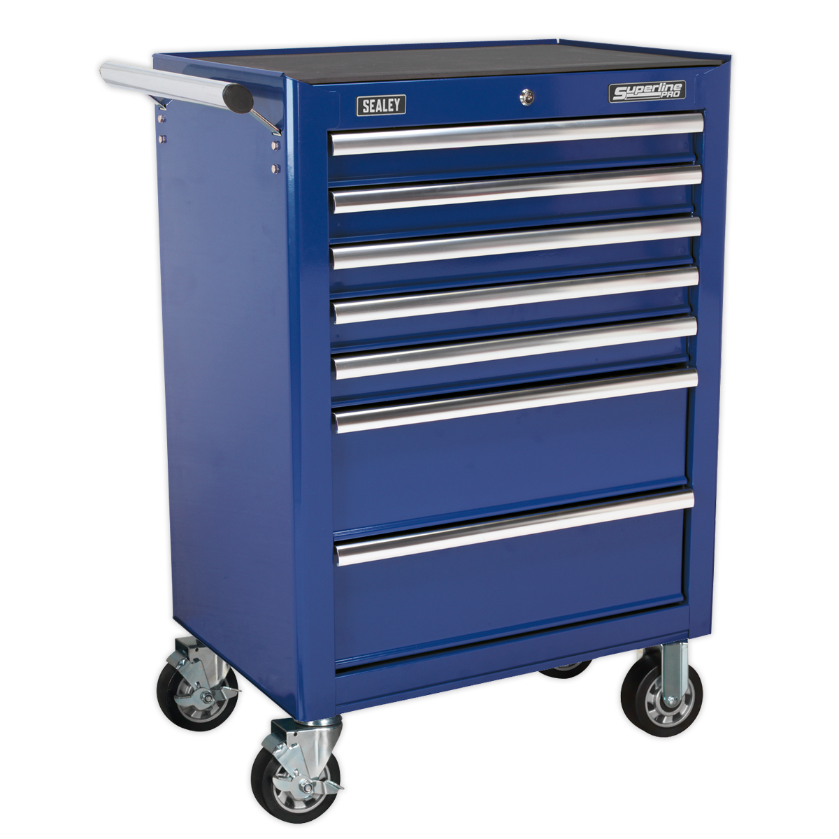 7 Drawer Rollcab with Ball-Bearing Slides - Blue