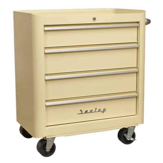 4 Drawer Retro Style Rollcab