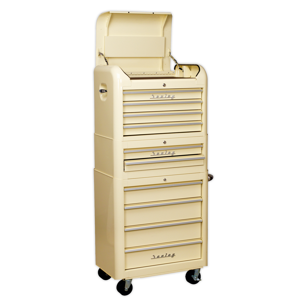 10 Drawer Retro Style Topchest, Mid-Box & Rollcab Combo