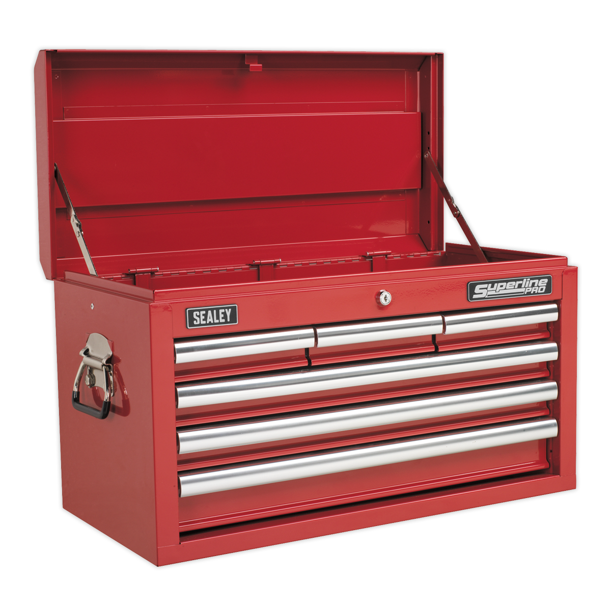 6 Drawer Topchest with Ball-Bearing Slides - Red