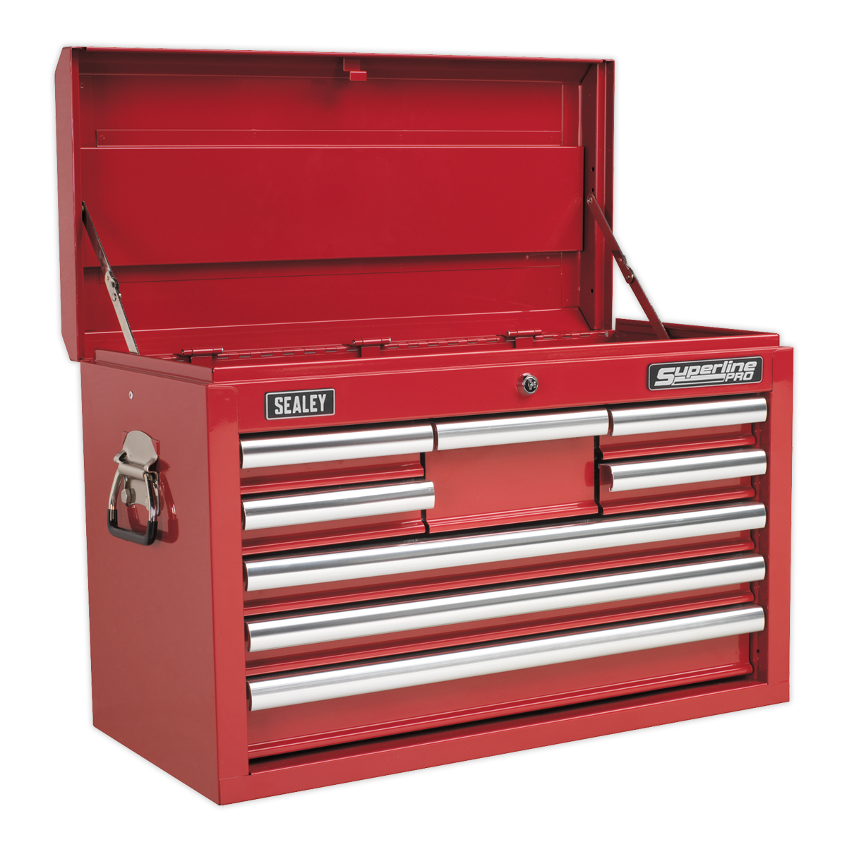 8 Drawer Topchest with Ball-Bearing Slides - Red