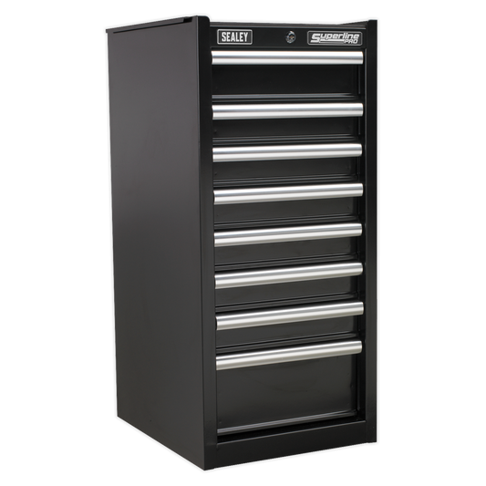 8 Drawer Hang-On Chest with Ball-Bearing Slides - Black