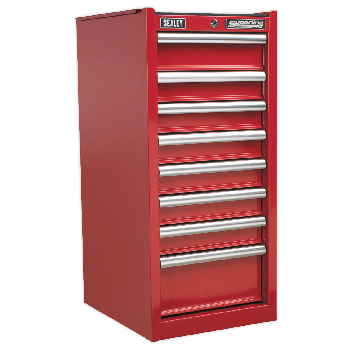 8 Drawer Hang-On Chest with Ball-Bearing Slides - Red