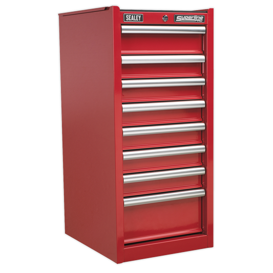 8 Drawer Hang-On Chest with Ball-Bearing Slides - Red