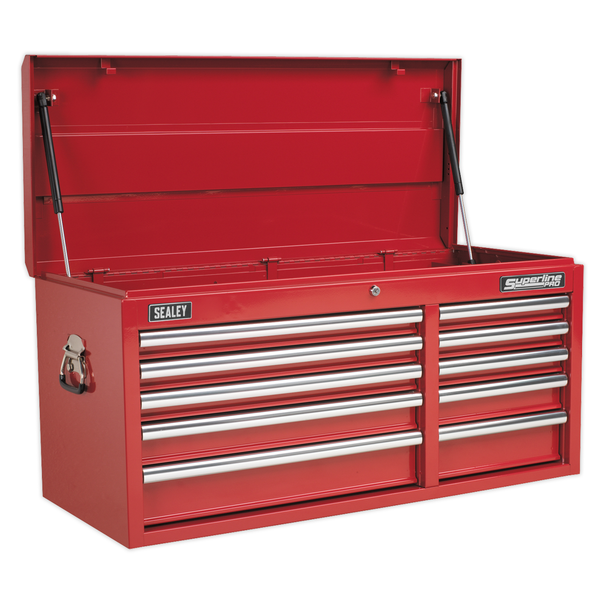 10 Drawer Topchest with Ball-Bearing Slides - Red