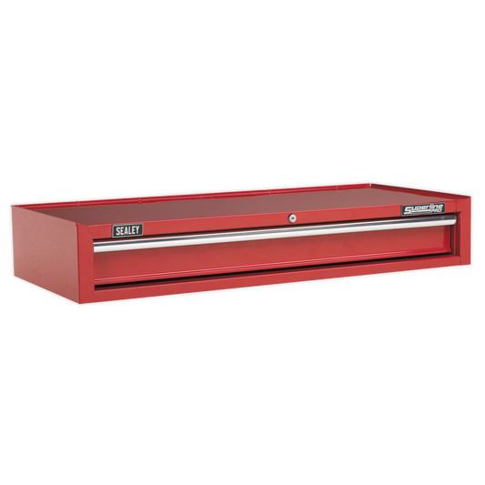 1 Drawer Mid-Box with Ball-Bearing Slides - Red