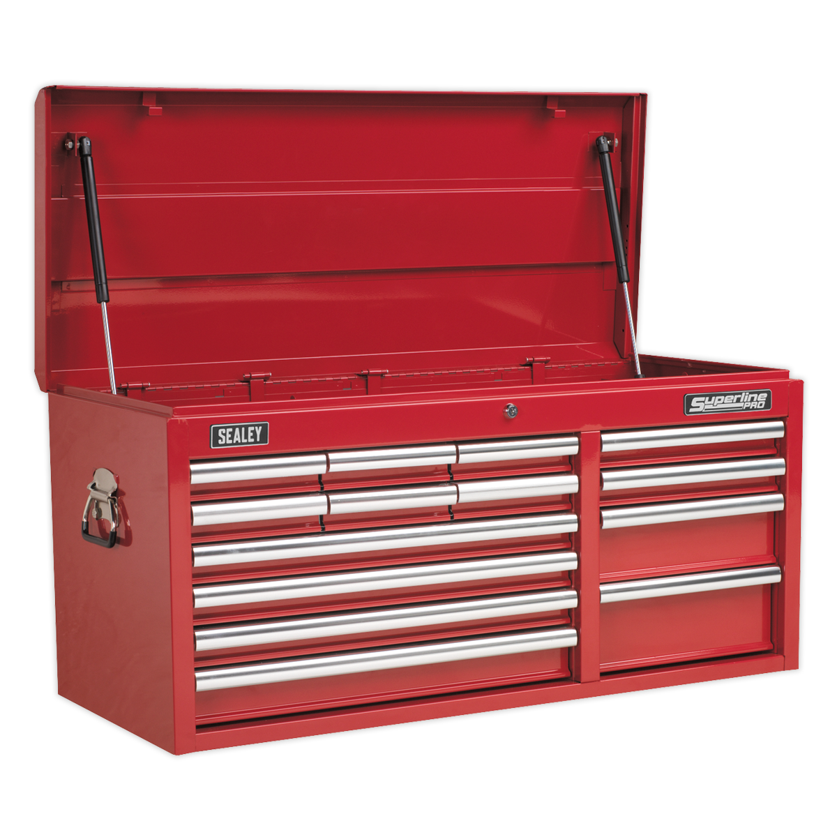 14 Drawer Topchest with Ball-Bearing Slides - Red