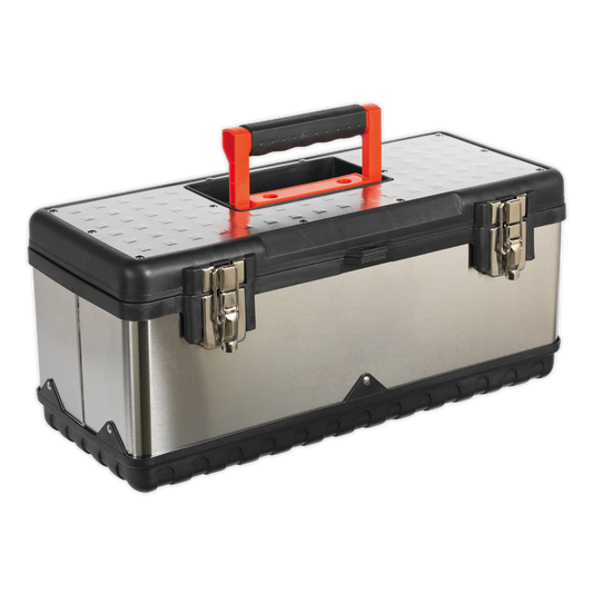 505mm Stainless Steel Toolbox with Tote Tray