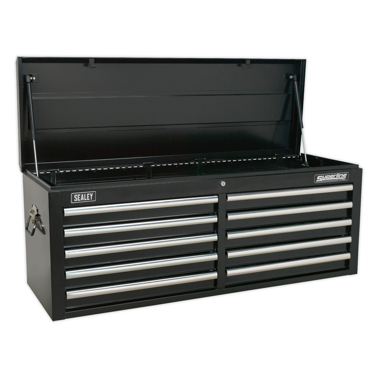 10 Drawer Topchest with Ball-Bearing Slides - Black