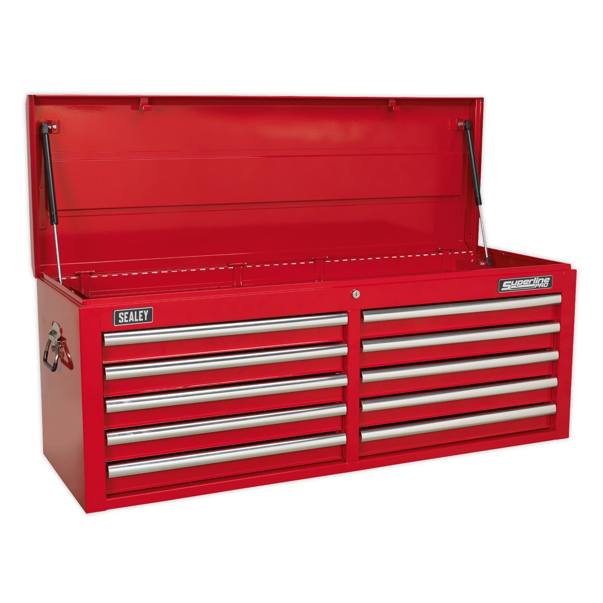 10 Drawer Topchest with Ball-Bearing Slides - Red