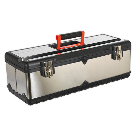 660mm Stainless Steel Toolbox with Tote Tray