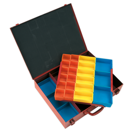 Metal Case 2-Layer with 27 Storage Bins