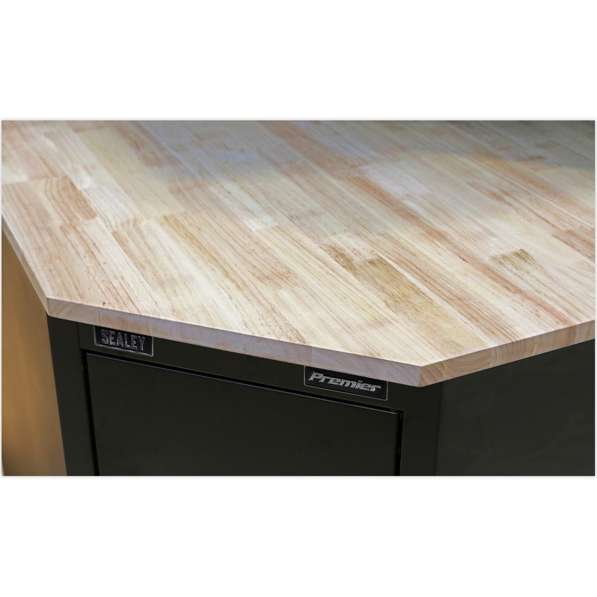 930mm Hardwood Corner Worktop