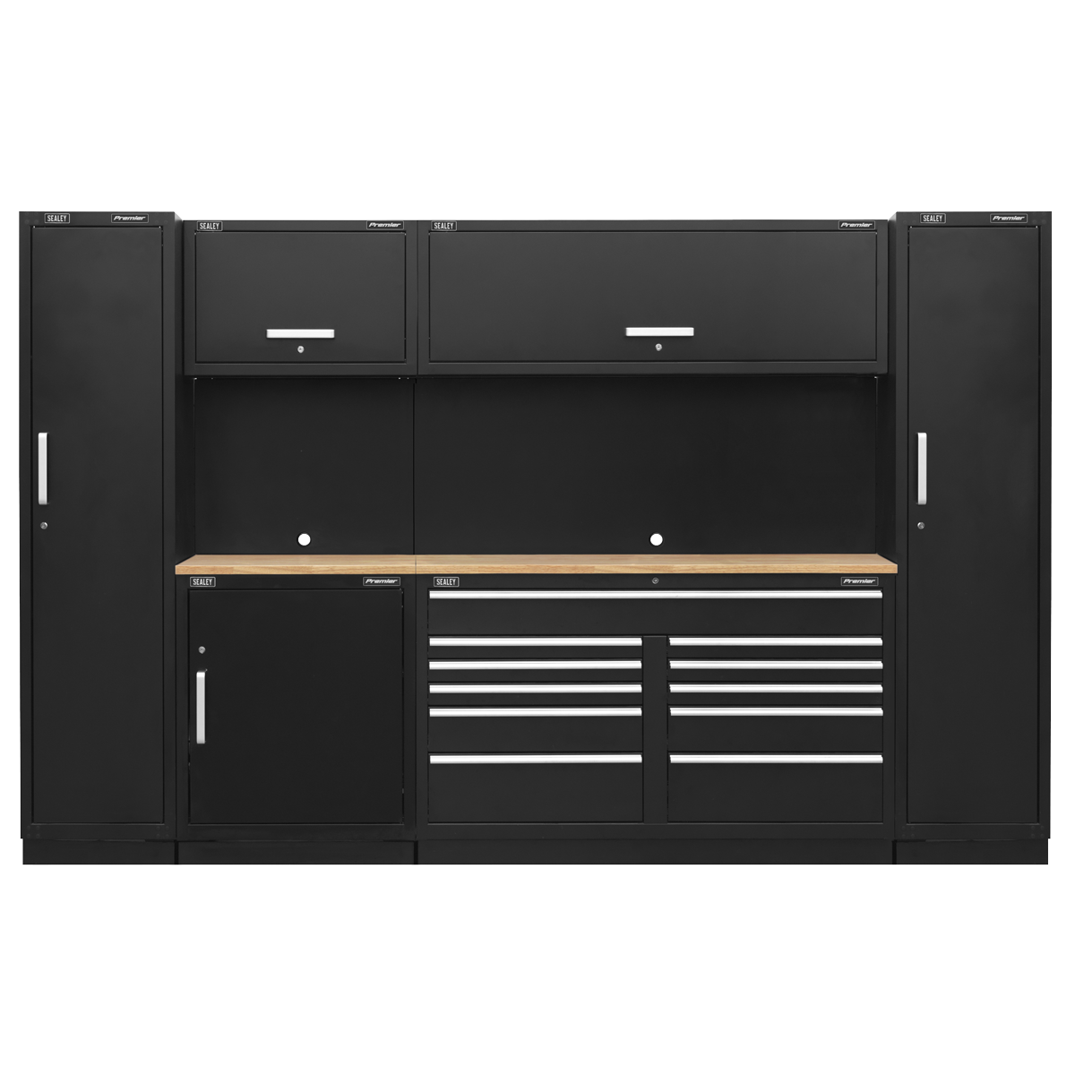 Premier 3.55m Storage System - Pressed Wood Worktop