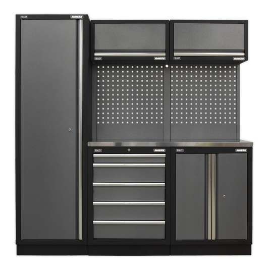 Superline PRO® 2.0m Storage System - Stainless Worktop