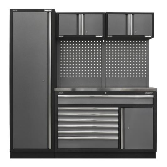 Superline PRO® 1.96m Storage System - Stainless Steel Worktop